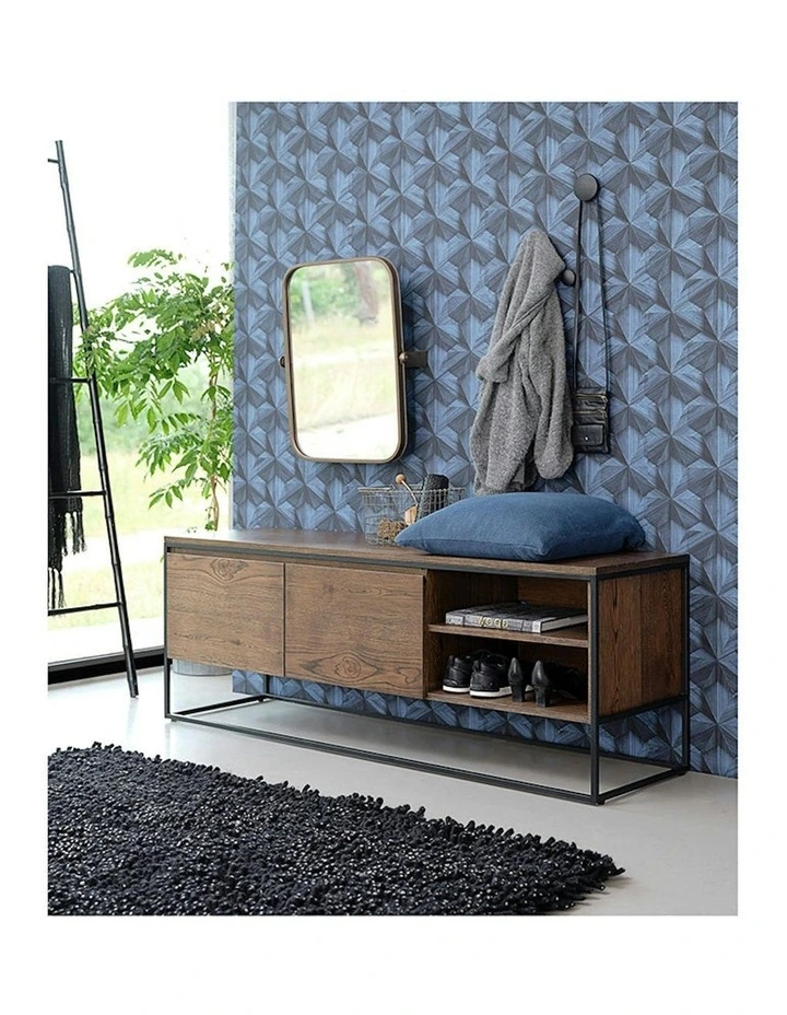 RIVOLI TV Entertainment Unit 1.55M -  Smoked Oak / Black image 7