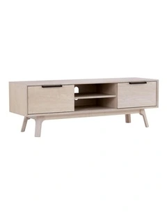 NEATH Entertainment TV Unit 150cm - White Oak