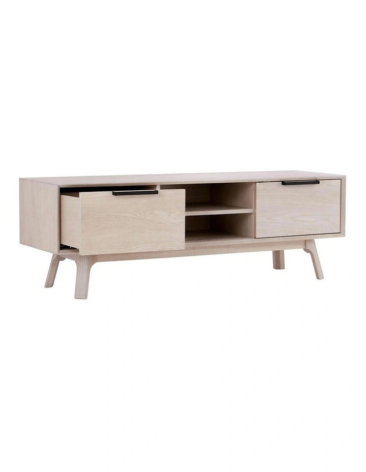 NEATH Entertainment TV Unit 150cm - White Oak image 4