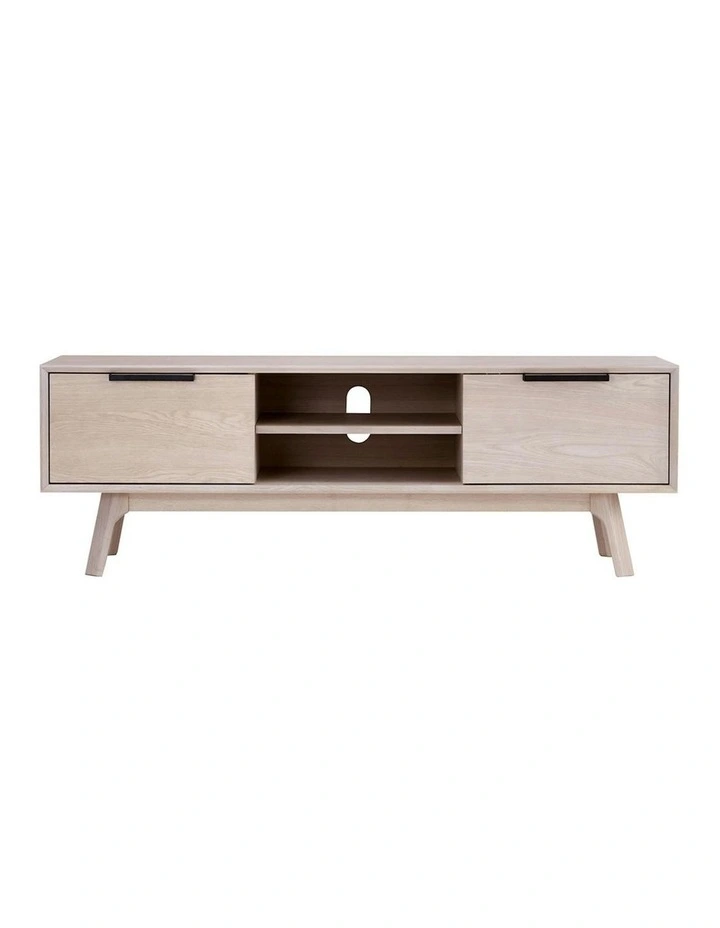 NEATH Entertainment TV Unit 150cm - White Oak image 5