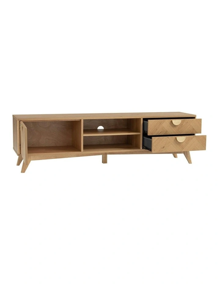 LOFTUS Entertainment TV Unit 180cm - Oak image 5