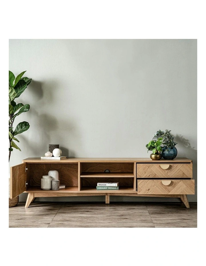 LOFTUS Entertainment TV Unit 180cm - Oak image 6