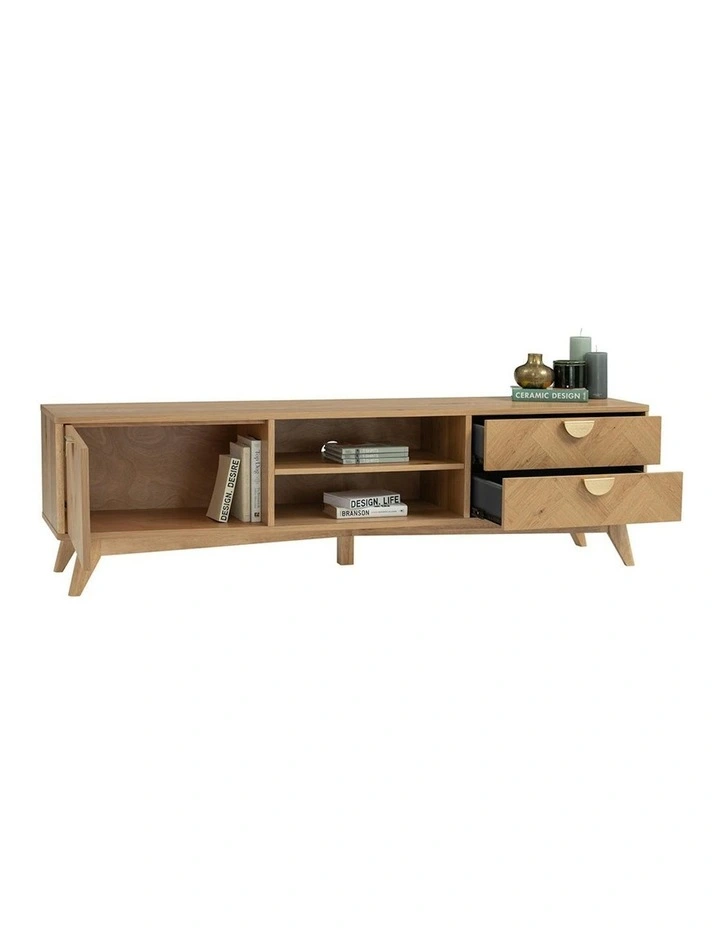 LOFTUS Entertainment TV Unit 180cm - Oak image 7