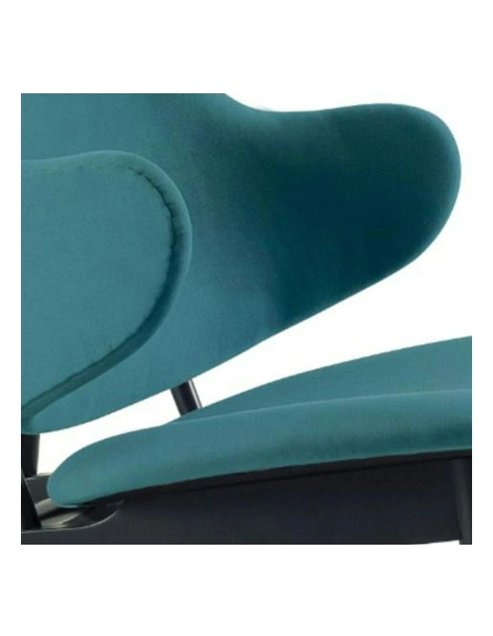 VERONIC Lounge Chair - Teal & Black image 7