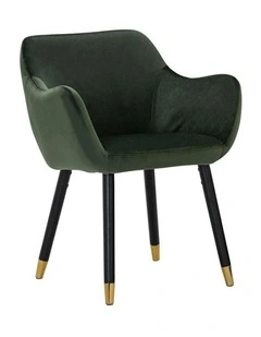 AILIN Armchair Chair - Olive & Black
