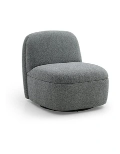 LEXTER Swivel Lounge Chair - Dark Grey