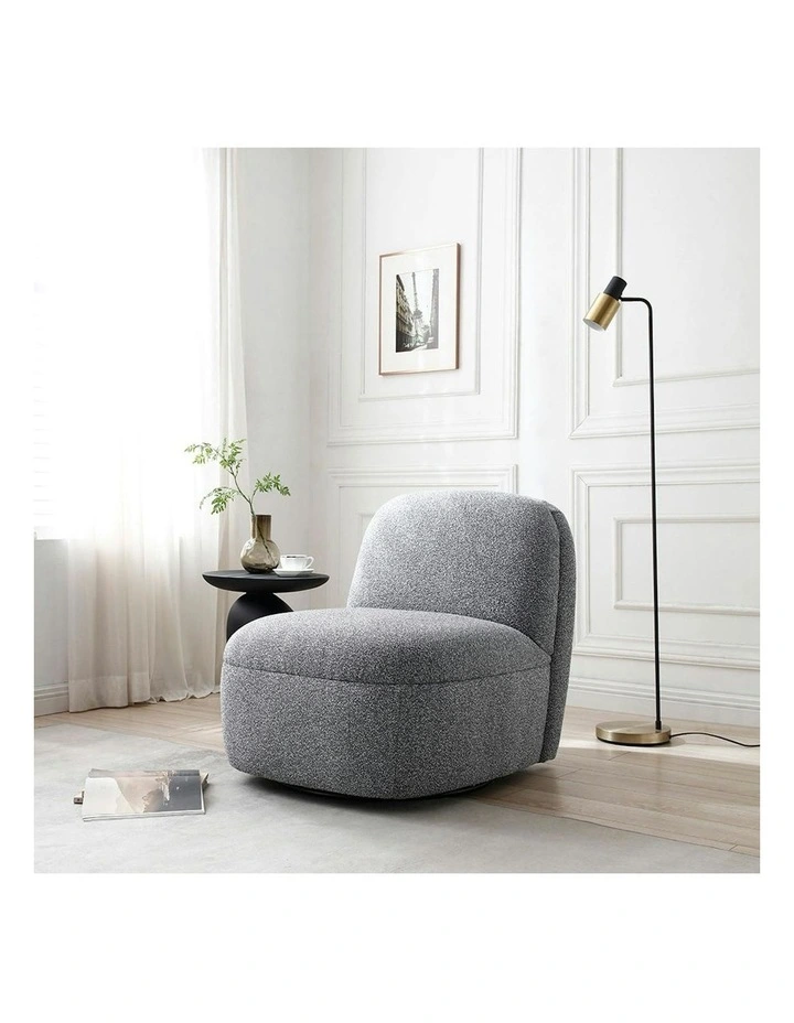 LEXTER Swivel Lounge Chair - Dark Grey image 2