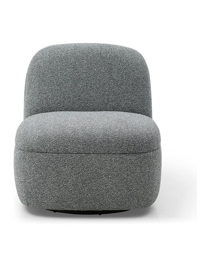 LEXTER Swivel Lounge Chair - Dark Grey image 3