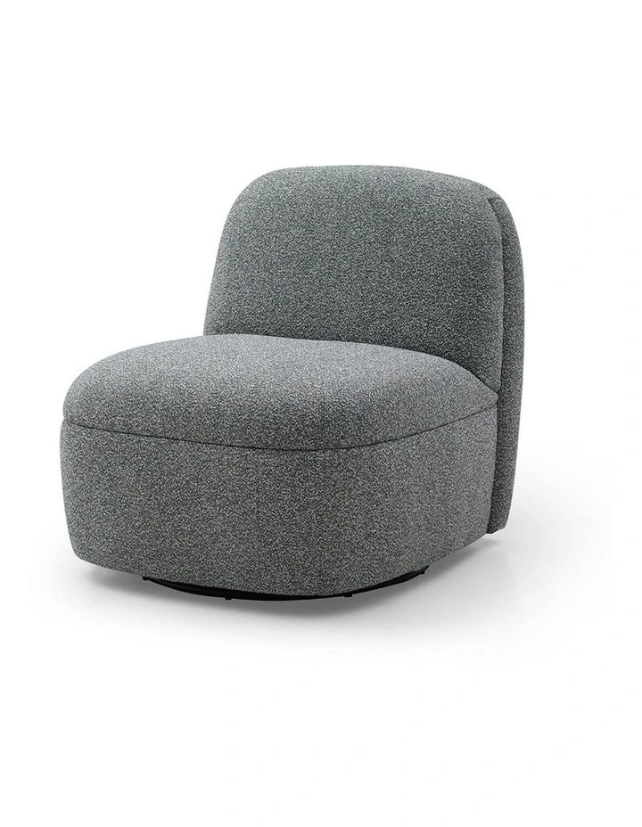 LEXTER Swivel Lounge Chair - Dark Grey image 4