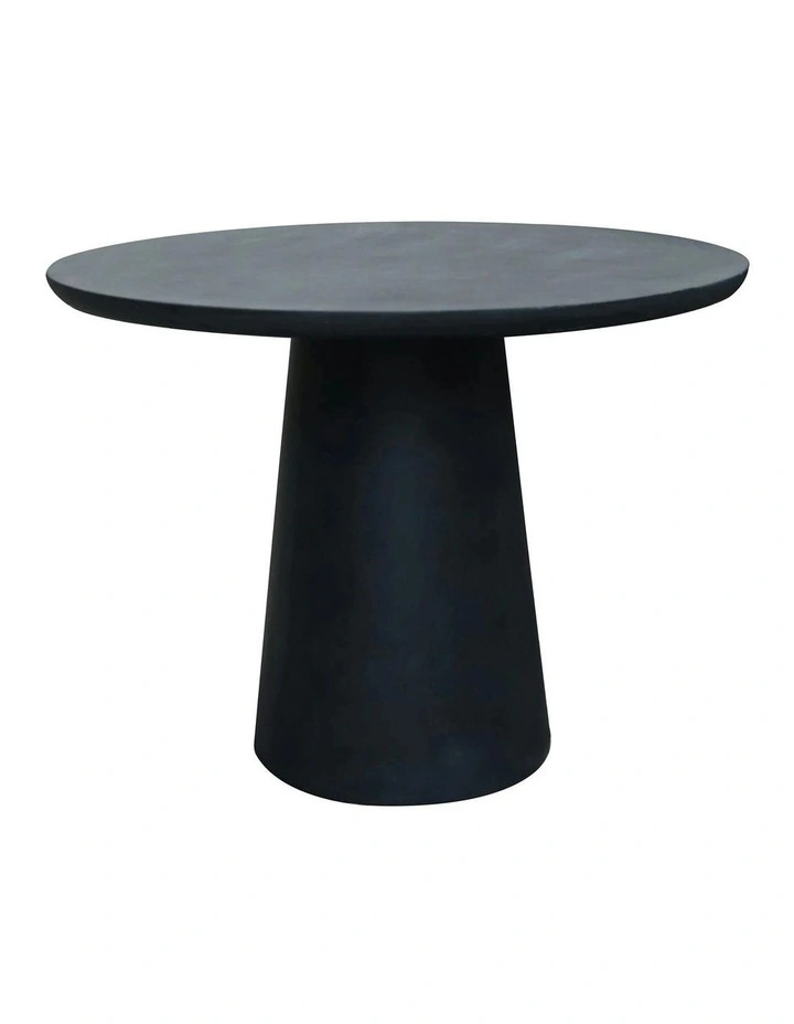 ROCCO Indoor & Outdoor Dining Table 100cm - Black Concrete image 2