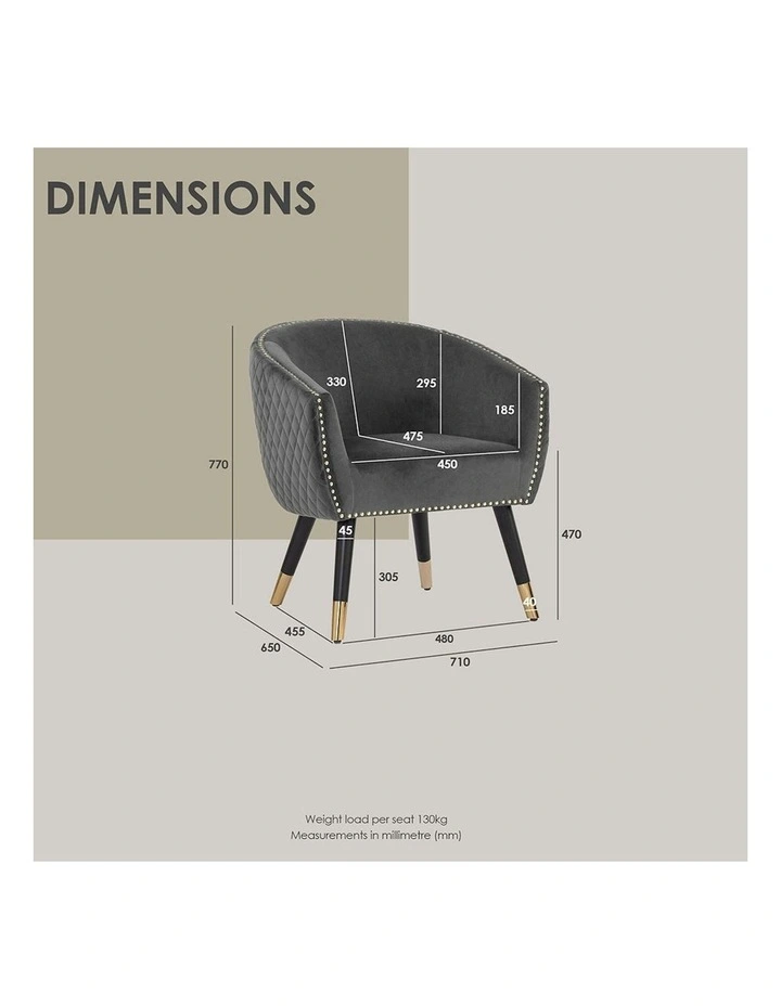 DENIZ Lounge Chair - Grey image 5
