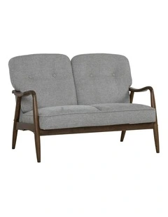 FIGARO 2 Seater Sofa Walnut & Steel