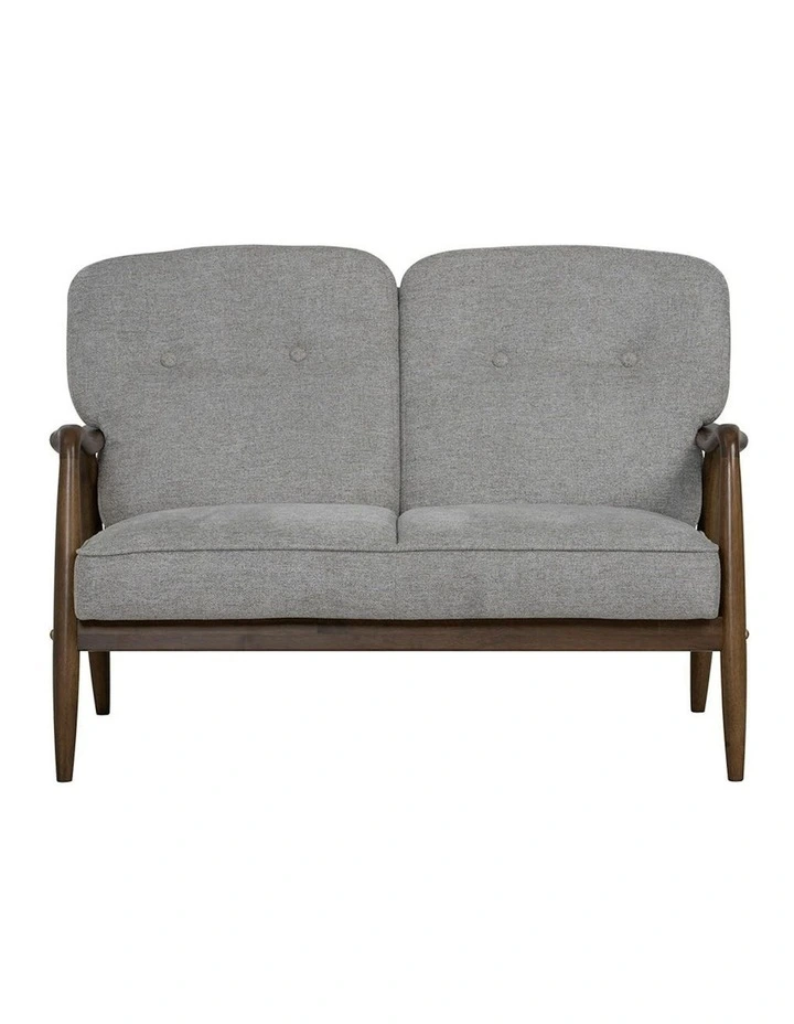 FIGARO 2 Seater Sofa Walnut & Steel image 3