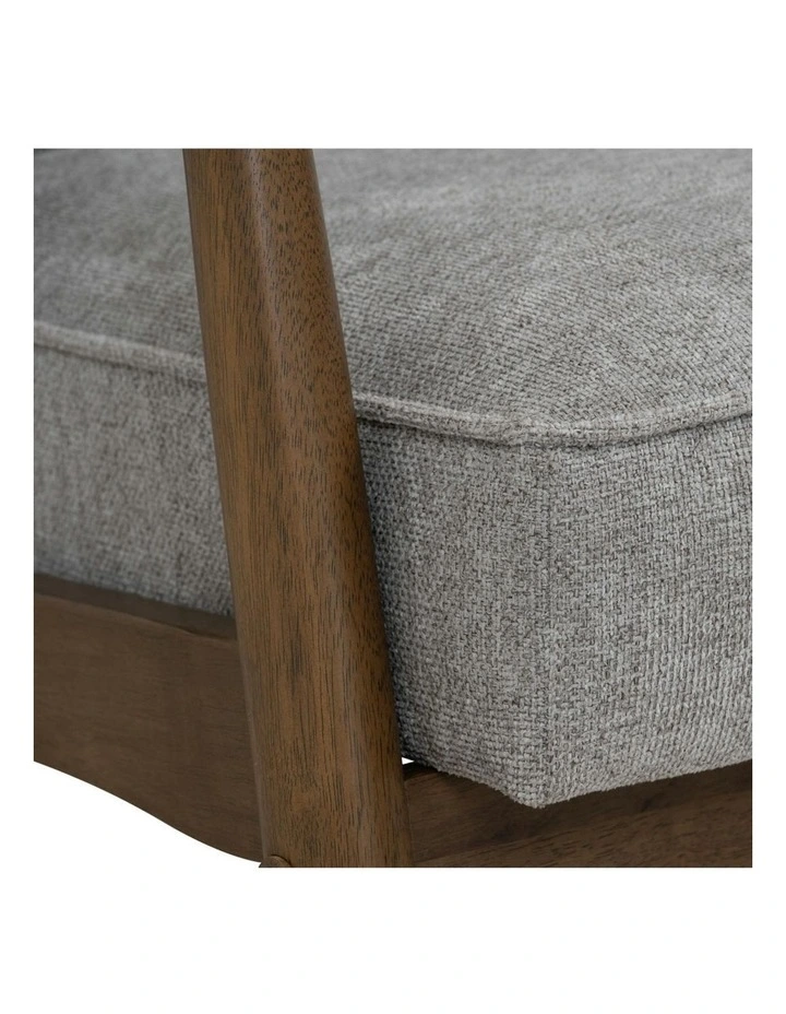 FIGARO 2 Seater Sofa Walnut & Steel image 6