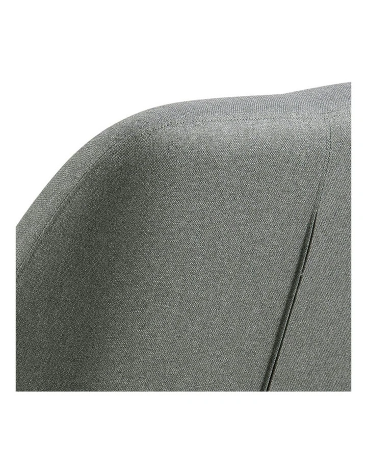 KENDRA Lounge Chair with Footstool - Grey image 7