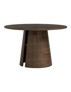 OKARA Round Dining Table 120cm - Walnut