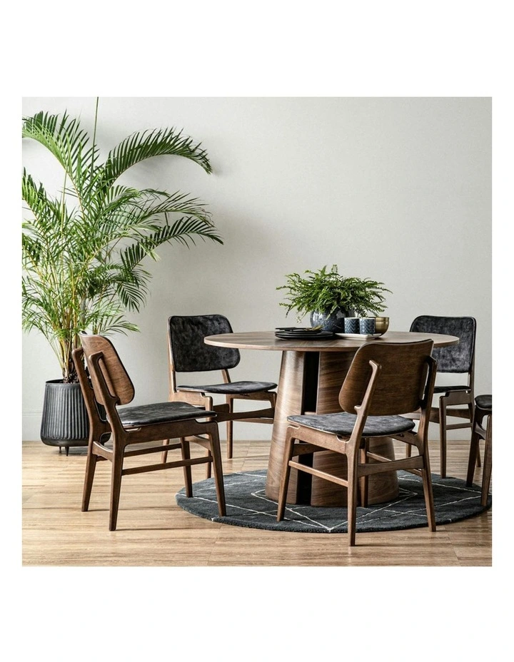 OKARA Round Dining Table 120cm - Walnut image 2