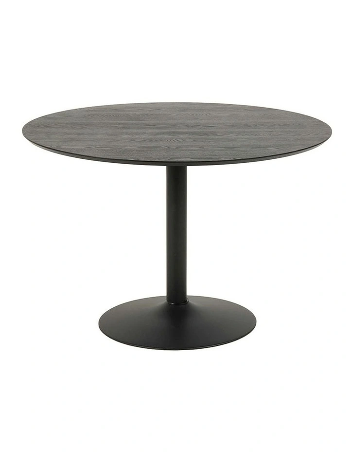 TITAN Round Dining Table 110cm - Black image 6