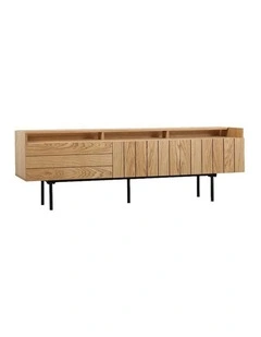 ZANE Entertainment TV Unit 160cm - Natural Oak