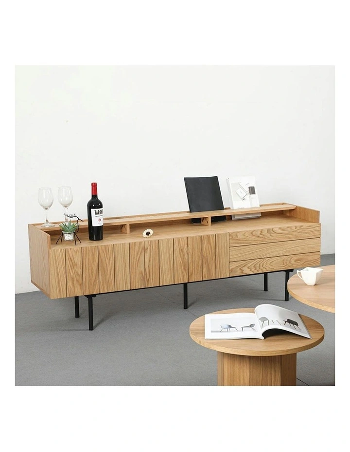 ZANE Entertainment TV Unit 160cm - Natural Oak image 6