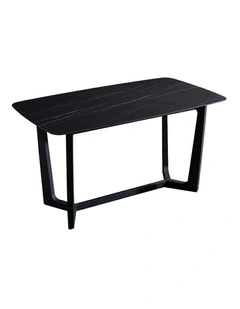YARELI Sintered Stone Dining Table - 180cm - Black