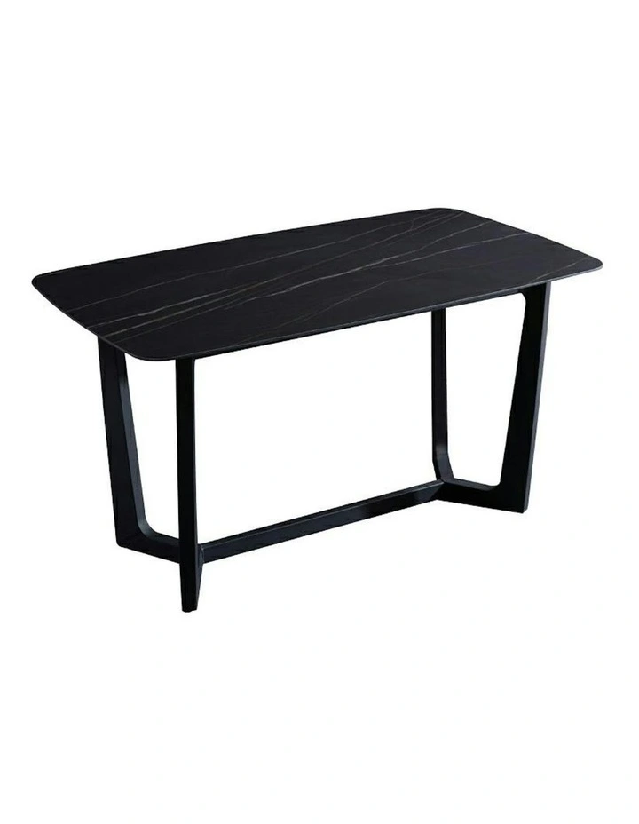 YARELI Sintered Stone Dining Table - 180cm - Black image 1