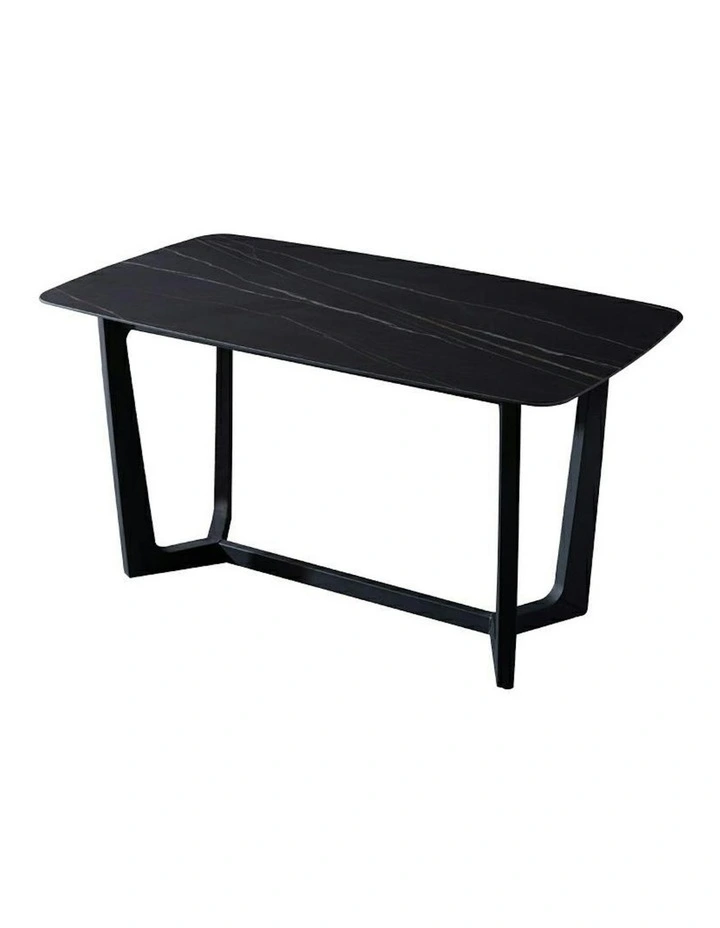 YARELI Sintered Stone Dining Table - 180cm - Black image 2