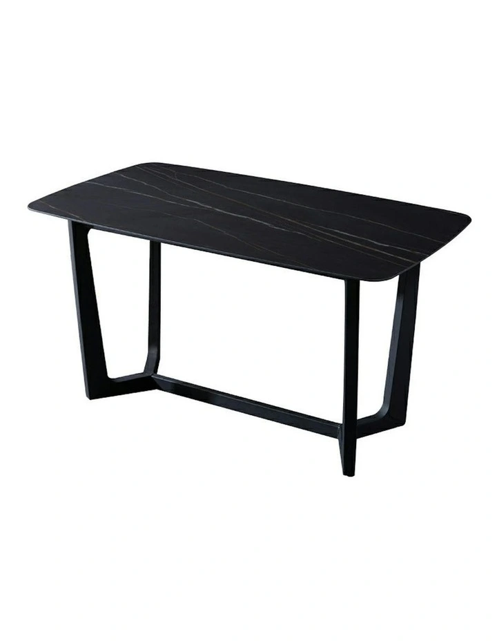 YARELI Sintered Stone Dining Table - 180cm - Black image 6