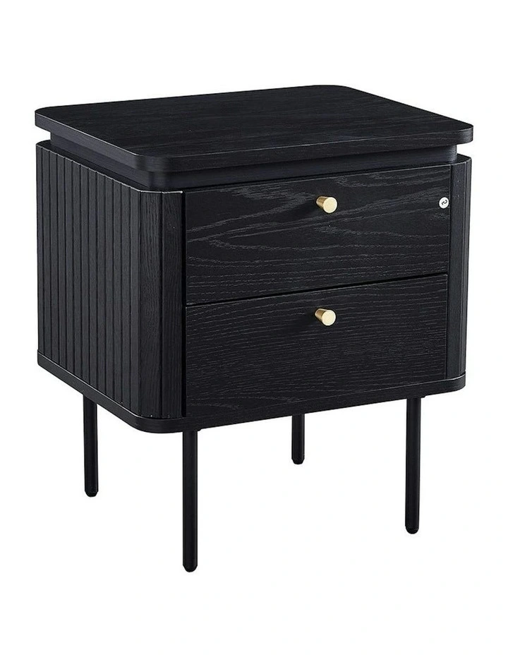 KAIDAN Side Table/Bedside Table 48cm - Black image 1