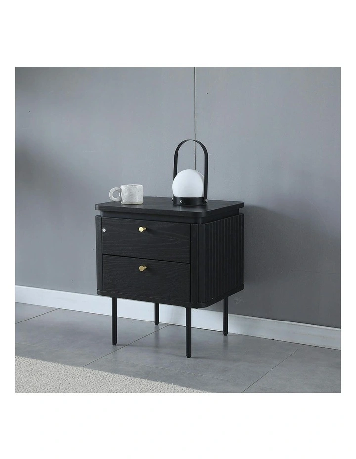 KAIDAN Side Table/Bedside Table 48cm - Black image 2