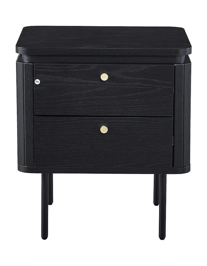KAIDAN Side Table/Bedside Table 48cm - Black image 3