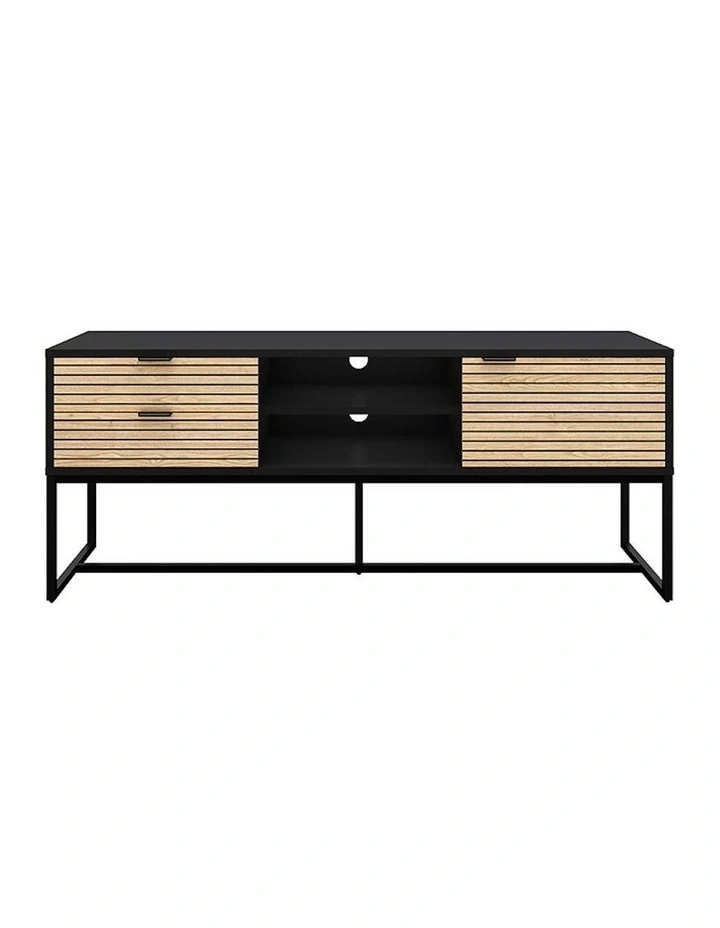ODENCE Entertainment TV Unit - 150cm - Natural & Black image 1