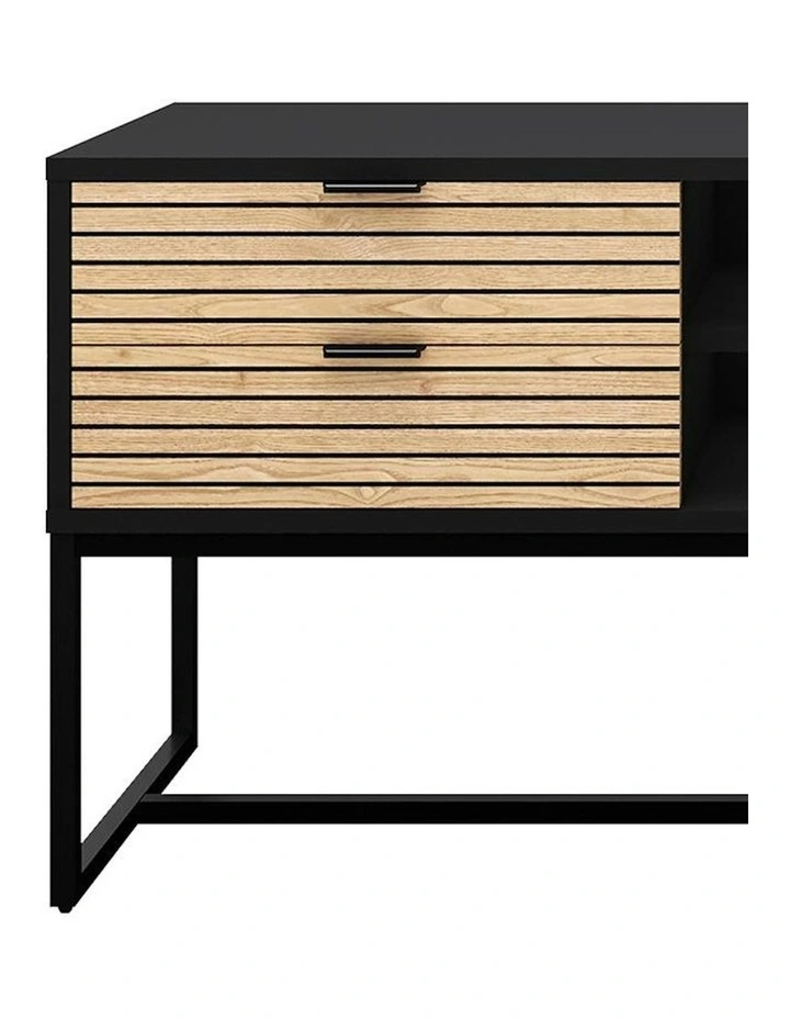 ODENCE Entertainment TV Unit - 150cm - Natural & Black image 3