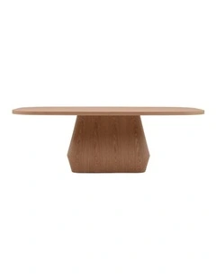ORBAN 200cm Credenza Display Unit Oak - 110cm High