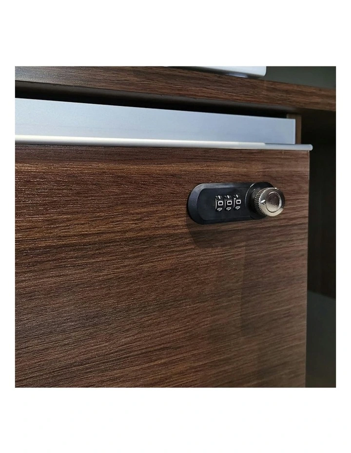 ANDERS Executive Desk Reversible Return 2.2M - Hazelnut & Beige image 7