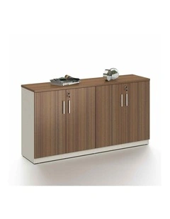 ANDERSON Credenza Cabinet 160cm - Hazelnut & Beige