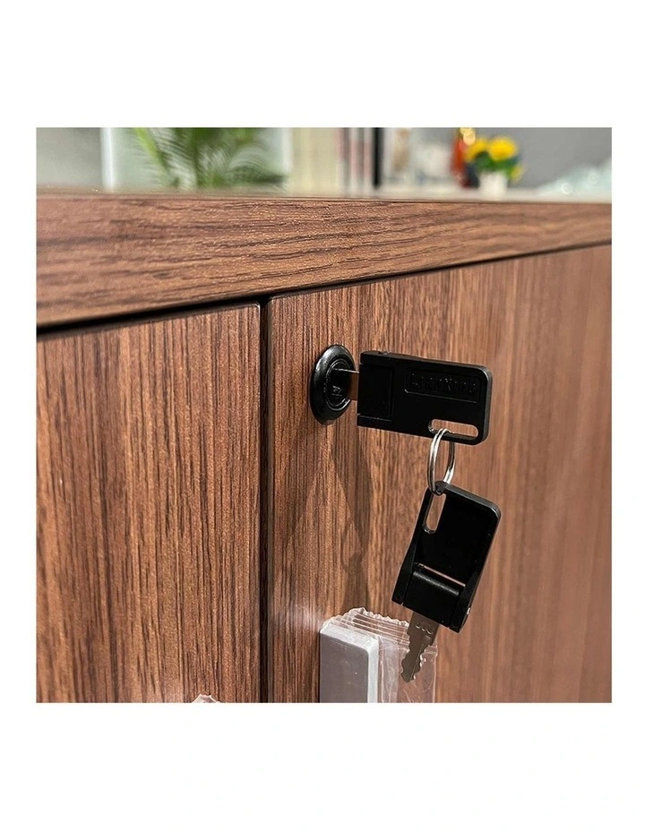 ANDERSON Credenza Cabinet 160cm - Hazelnut & Beige image 2