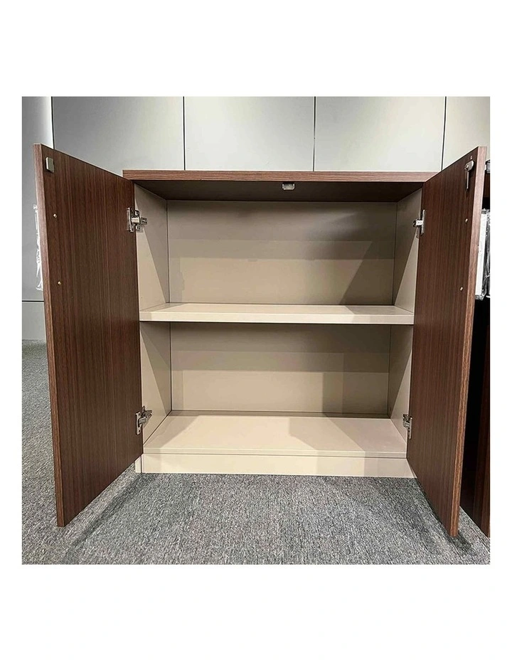 ANDERSON Credenza Cabinet 160cm - Hazelnut & Beige image 3