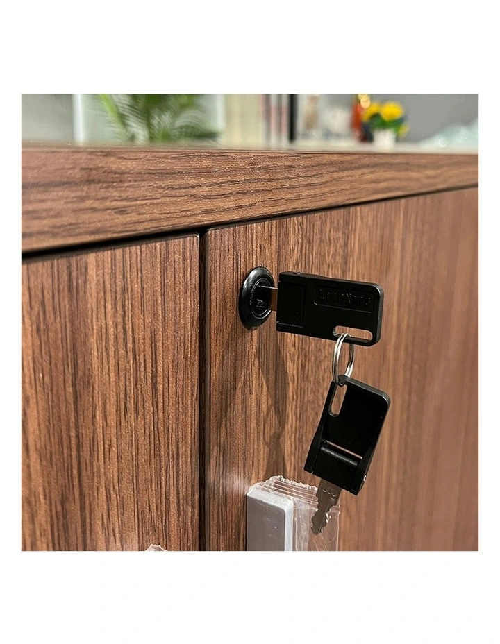 ANDERSON Credenza Cabinet 160cm - Hazelnut & Beige image 5