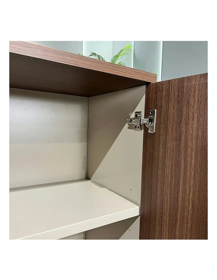 ANDERSON Credenza Cabinet 160cm - Hazelnut & Beige image 7