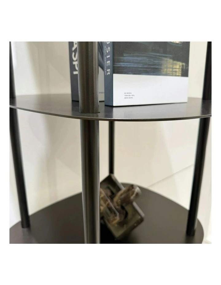 LOREEN Display Shelving Unit 50cm - Black image 7