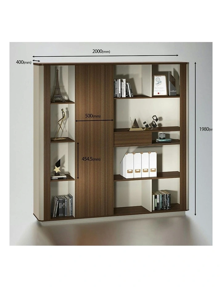 ANDERSON Display Unit 200cm - Hazelnut & Beige image 6