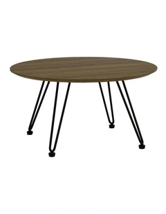 CORWIN Round Coffee Table 70cm - Walnut