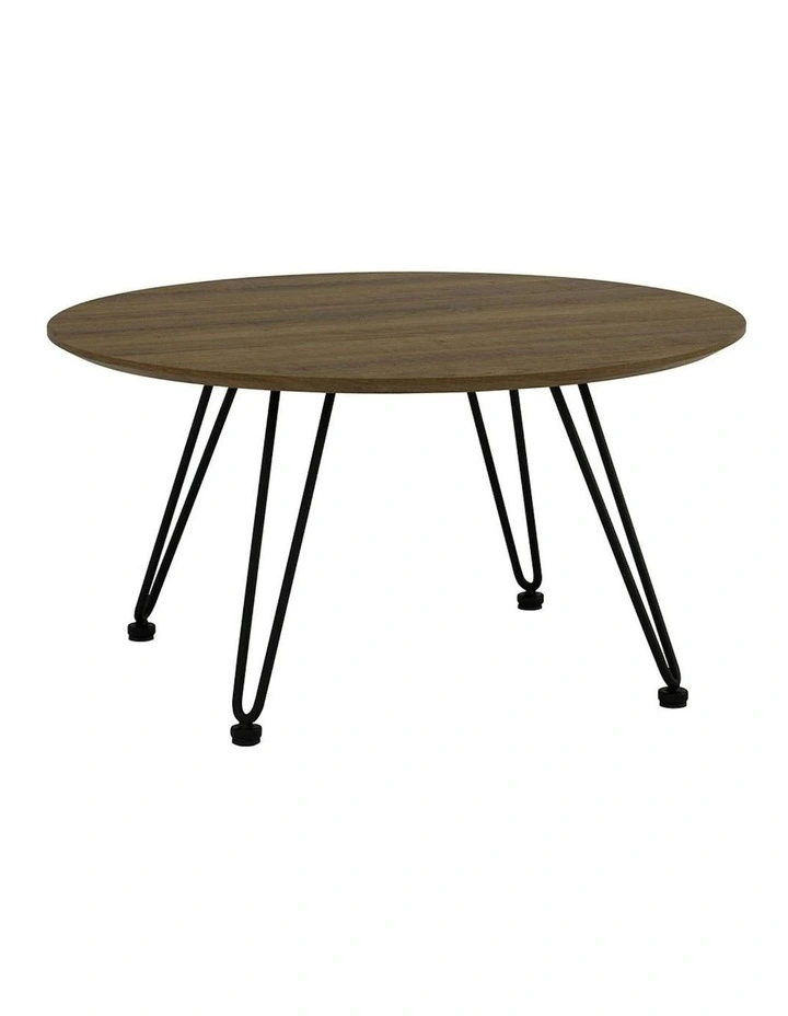 CORWIN Round Coffee Table 70cm - Walnut image 1