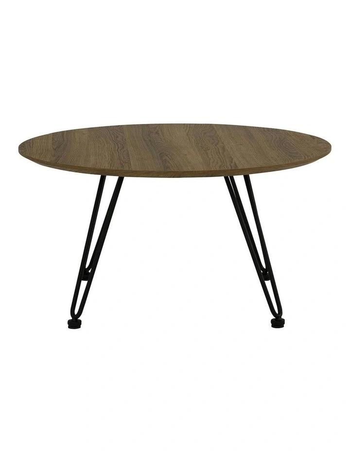 CORWIN Round Coffee Table 70cm - Walnut image 3