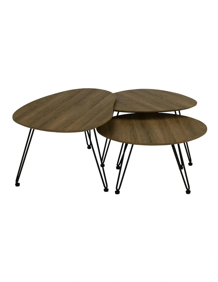 CORWIN Round Coffee Table 70cm - Walnut image 7