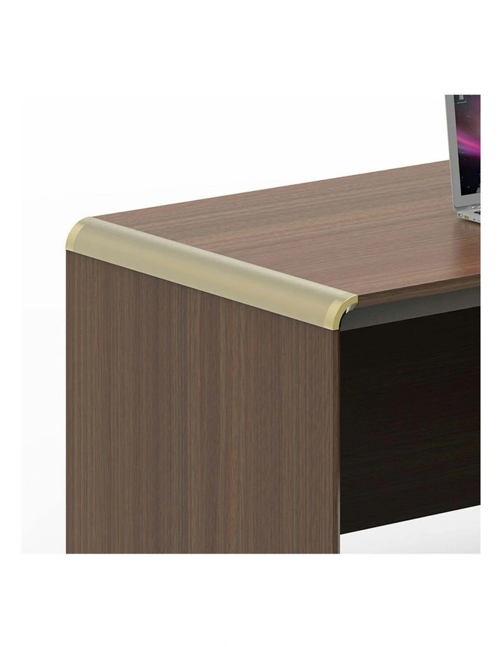 ANDERSON Executive Desk 1.6M Reversible - Hazelnut & Beige image 7