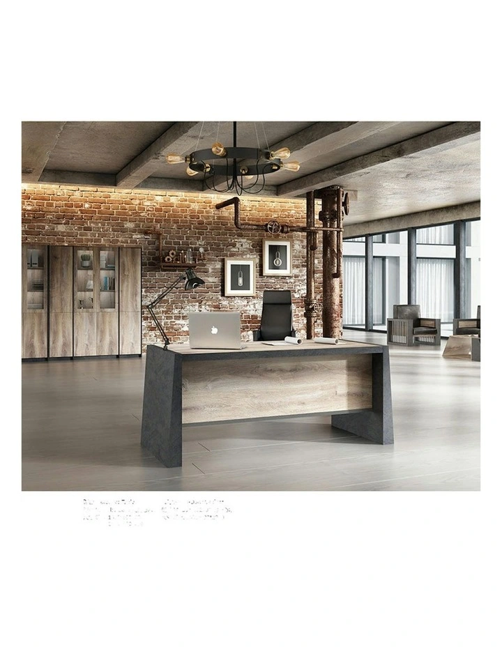 REGGIE Display Unit 160cm - Warm Oak & Black image 6