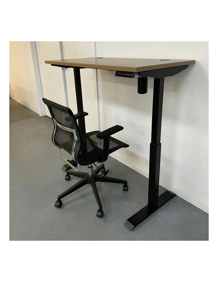 ALVIS Standing Desk with Lift 1.5M - Warm Oak & Black image 4