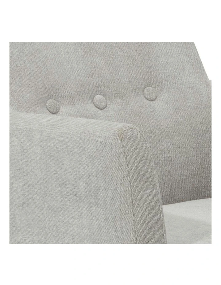 FOXTON Leisure Chair with Ottoman - Grey image 2